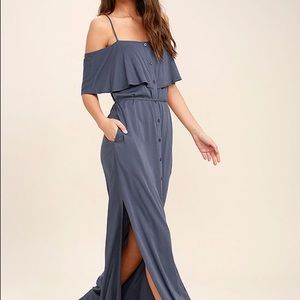 Lulu’s life wonders blue maxi (NWT)